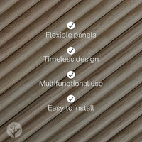 WVH® Australia Flutto™ Oak Mini-Ridge Flexible Tambour Wood Panels
