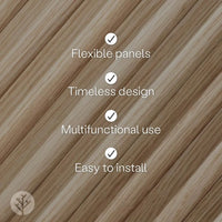 WVH® Australia Flutto™ Oak Zigzag Flexible Tambour Wood Panels