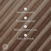 WVH® Australia Flutto™ Walnut Zigzag Flexible Tambour Wood Panels