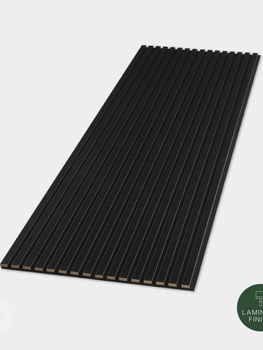 WVH® Acoustic Slat Colour Wall Panels 240cm x 64cm Black Colour Acoustic Slat Wall Panels