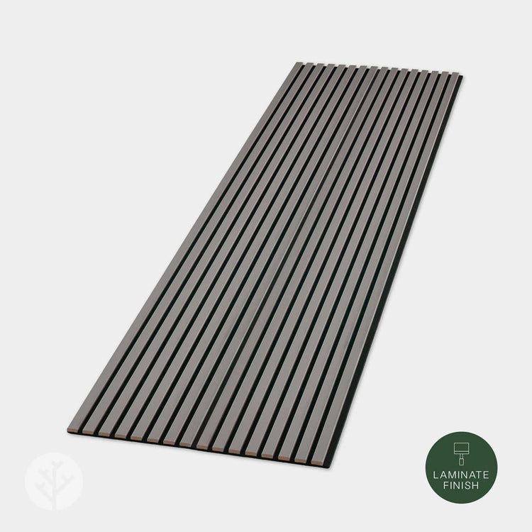 Dusty Grey Acoustic Slat Panels Vertical Wood Slat Wall Panels