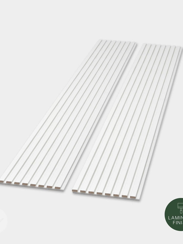 Snow White Acoustic Slat Wall Panels | Snow White Wood Panel