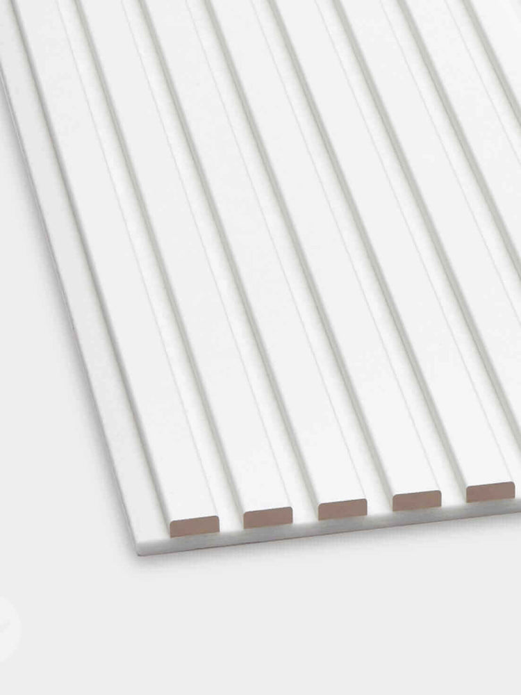 Snow White Acoustic Slat Wall Panels | Snow White Wood Panel