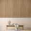 WVH® Acoustic Slat Wooden Wall Panels Natural Oak Grey Felt Acoustic Slat Wood Wall Panels installed