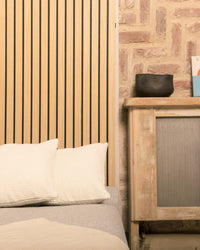 WVH® Australia Acoustic Slat Wood Wall Panels Signature Oiled Acupanel Luxe Oak Wide Slat Panels