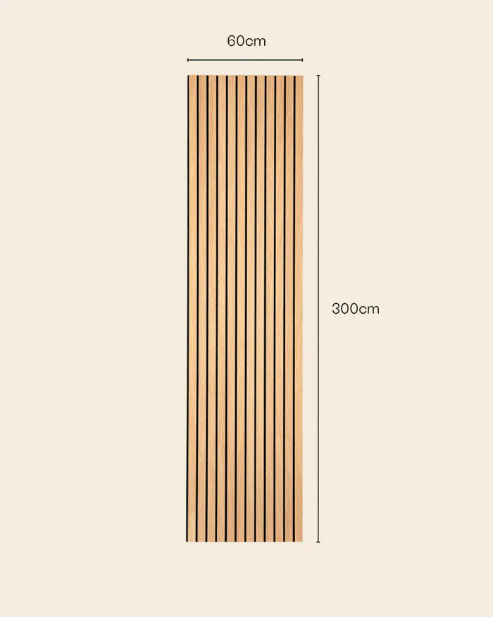 WVH® Australia Acoustic Slat Wood Wall Panels Signature Oiled Acupanel Luxe Oak Wide Slat Panels
