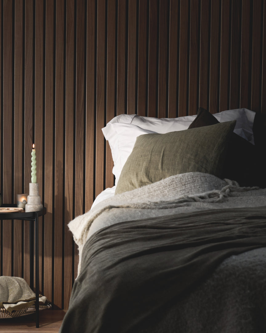WVH® Australia Acoustic Slat Wood Wall Panels Signature Oiled Acupanel Luxe Walnut Wide Slat Panels