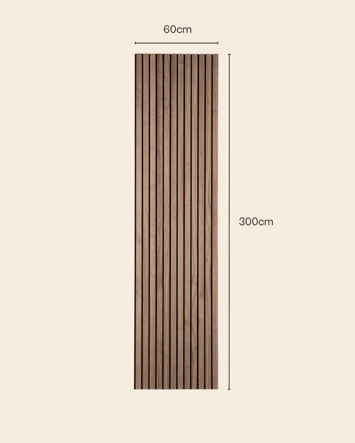 WVH® Australia Acoustic Slat Wood Wall Panels Signature Oiled Acupanel Luxe Walnut Wide Slat Panels