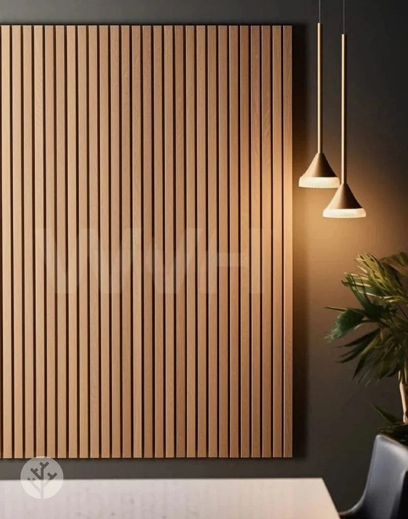 WVH® Australia Acoustic Slat Wood Wall Panels Slatpanel® Luxe American Oak Acoustic Wide Slat Wood Wall Panels