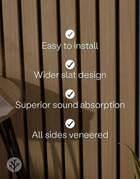 WVH® Australia Acoustic Slat Wood Wall Panels Slatpanel® Luxe American Oak Acoustic Wide Slat Wood Wall Panels