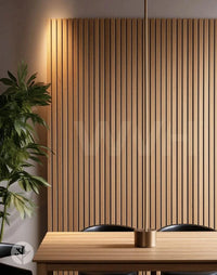 WVH® Australia Acoustic Slat Wood Wall Panels Slatpanel® Luxe American Oak Acoustic Wide Slat Wood Wall Panels