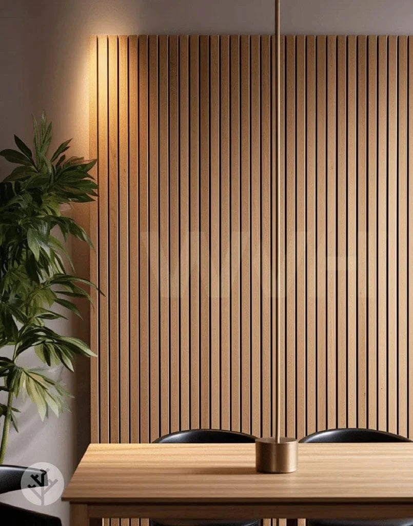 WVH® Australia Acoustic Slat Wood Wall Panels Slatpanel® Luxe American Oak Acoustic Wide Slat Wood Wall Panels