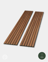 WVH® Australia Acoustic Slat Wood Wall Panels Slatpanel® Luxe American Walnut Acoustic Wide Slat Wood Wall Panels