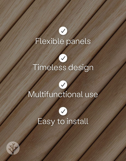 WVH® Australia Flutto Oak Ridge Flexible Panels