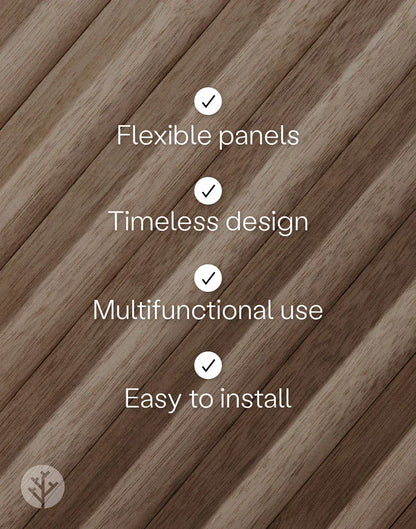 WVH® Australia Flutto Walnut Zigzag Flexible Panels